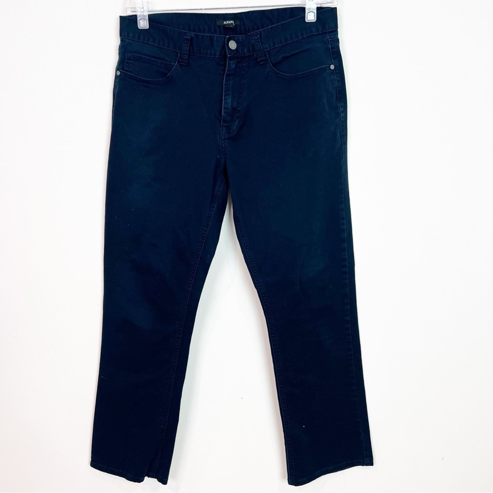 ALFANI NAVY BLUE STRAIGHT LEG FLAT FRONT PANTS MENS SZ 32x30
